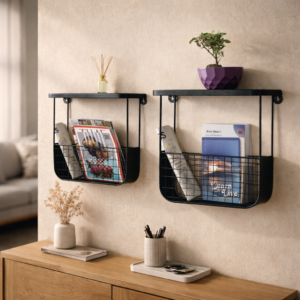 Metal Wall Shelf Organizer