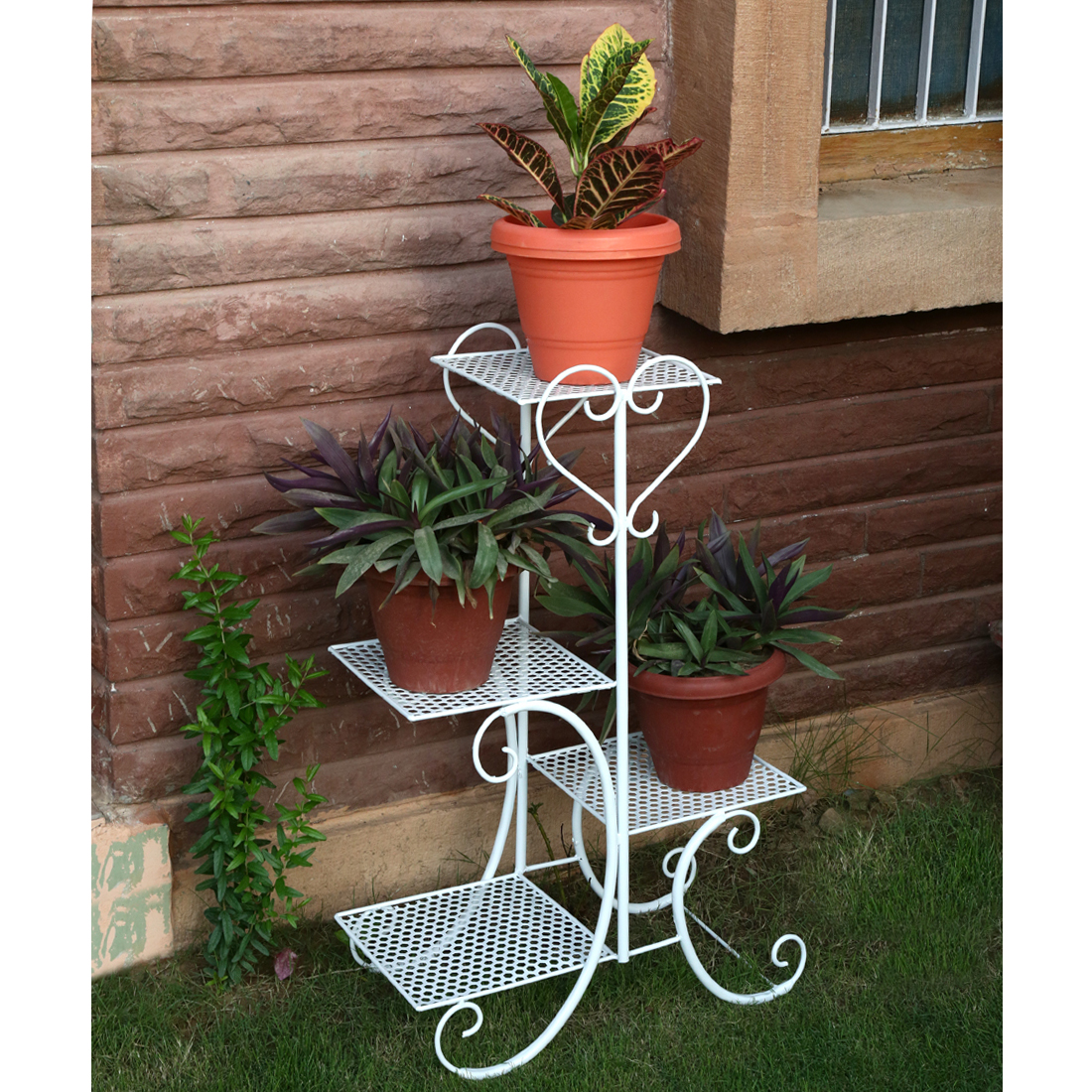 4-Tier Metal Plant Stand
