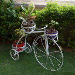 Vintage Metal Bicycle Plant Stand