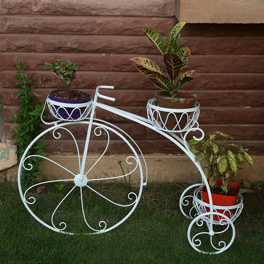 Vintage Metal Bicycle Plant Stand