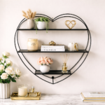 heart shaped wall shelf