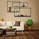 Geometric Metal Wall Shelf