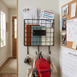 Wall Mounted Basket Shelf