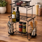 metal kitchen organizer rack