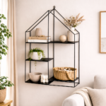  geometric metal wall shelf
