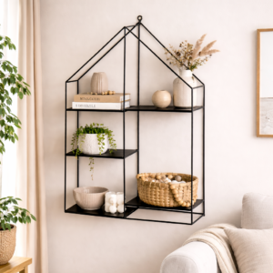  geometric metal wall shelf