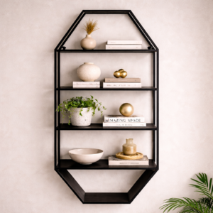 Geometric Octagonal Wall Shelf