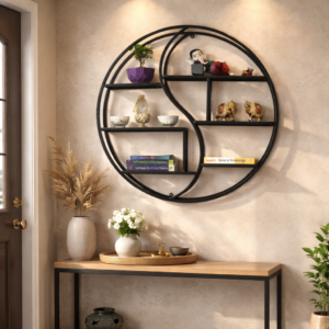 Round Metal Wall Shelf