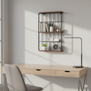 3-tier Industrial Wall Shelf