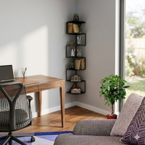 Wall Mounted Spiral Corner Shelf