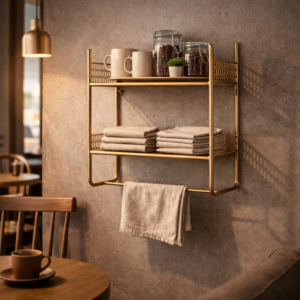 Metal Bathroom Wall Shelf