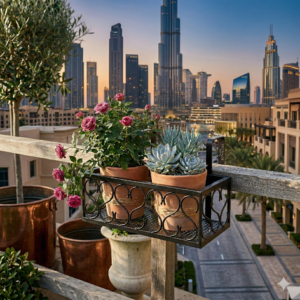 Metal Balcony Flower Pot Holder