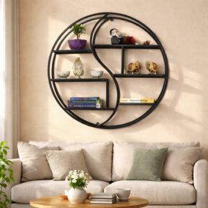 Round Metal Wall Shelf