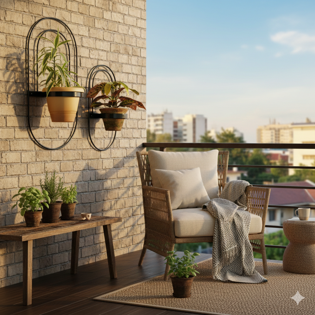 Metal Wall Planter Stand