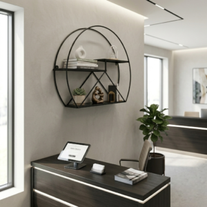 Modern Metal Wall Shelf Organizer