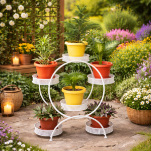 6-Tier Metal Planter Stand