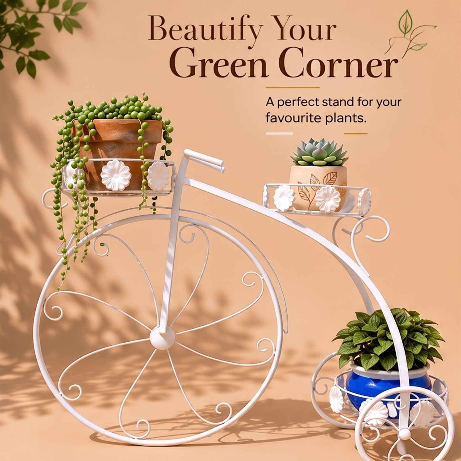 WhatsApp Image 2026-07-11 at 1.23.30 PM Vintage Metal Bicycle Plant Stand