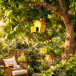 Hanging Metal Bird House