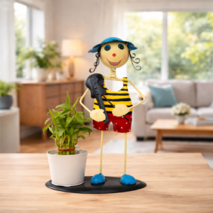 metal gardener planter pot