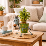 metal donkey planter pot