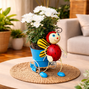 Metal Bee Planter Pot