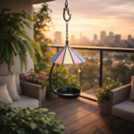 colorful metal bird feeder