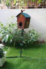 garden bird house stand