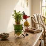 metal mouse planter pot